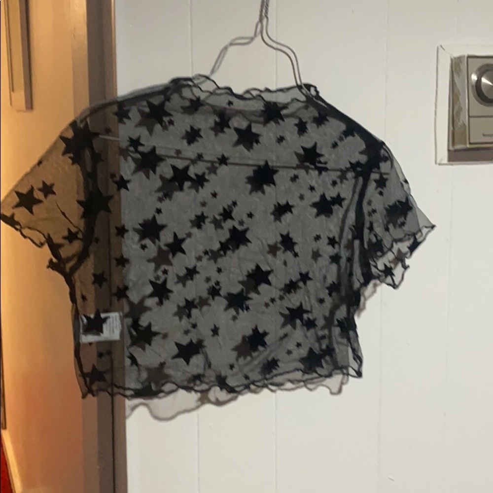 Sheer crop top nwot